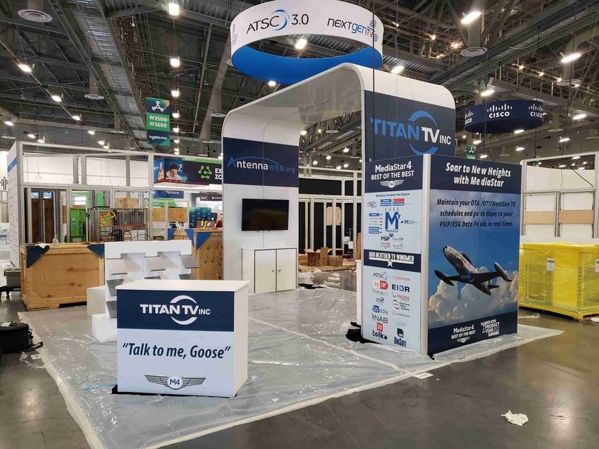20'x20' Custom Exhibit for Titan TV