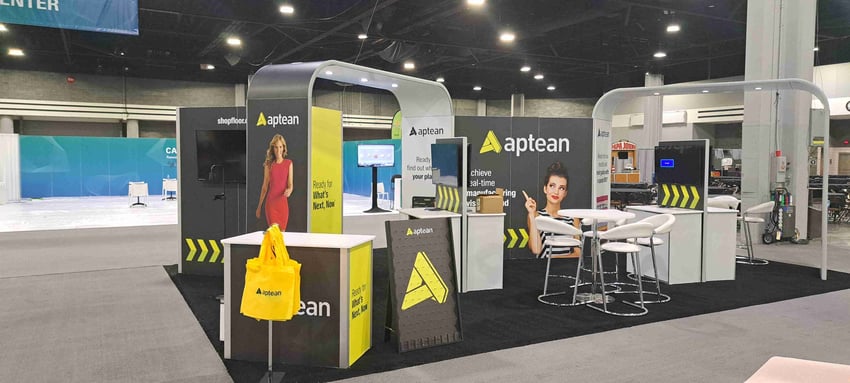 20'x30' Trade Show Booth For aptean Through One of Our Agency Partners
