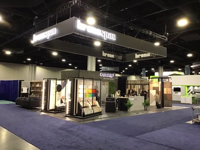 30x45 trade show exhibit for Kronospan at 2022 IWF