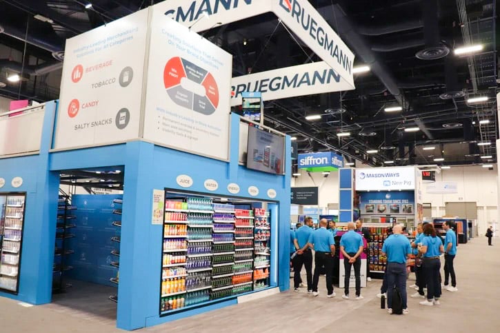 Custom Retail Exhibit at NACS for Bruegmann