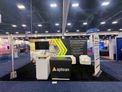 10x20 trade show booth for Aptean at the 2025 IBIE Show