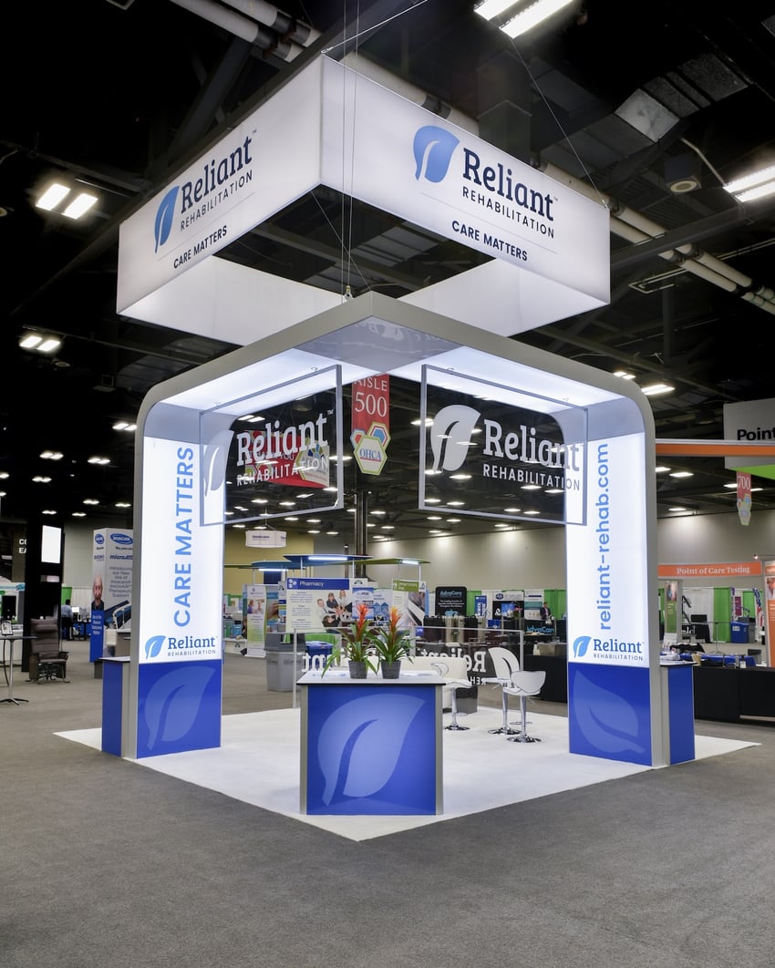 Reliant Rehab's Indoor Trade Show Exhibit 20'x30'
