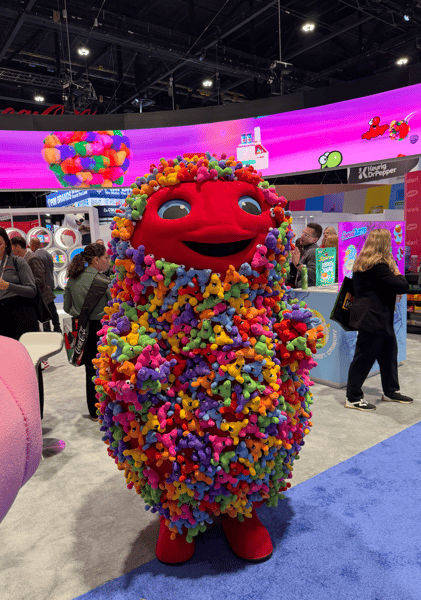 Nerds Gummy Cluster Mascot at NACS Trade Show