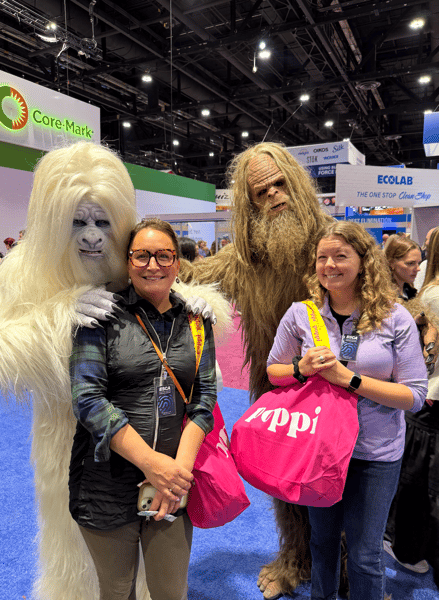JACK LINK's Sasquatch mascots at NACS Trade Show 2025