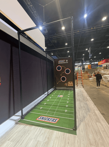 Snickers Football Activity Center For NACS Trade Show Booth