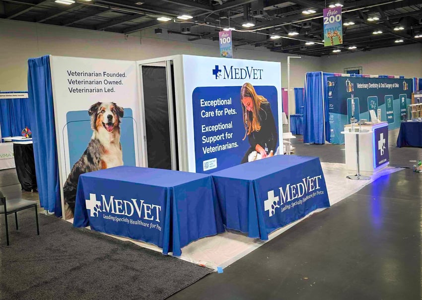 MedVet's Custom Trade Show Booth for MVC 2026