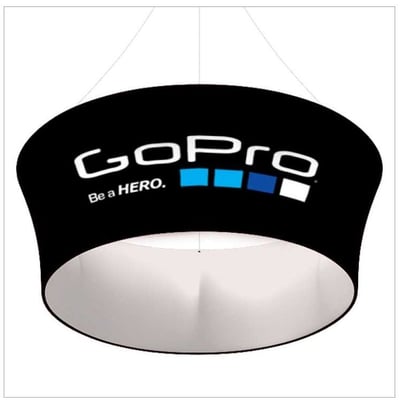 TAPERED CIRCULAR HANGING BANNER