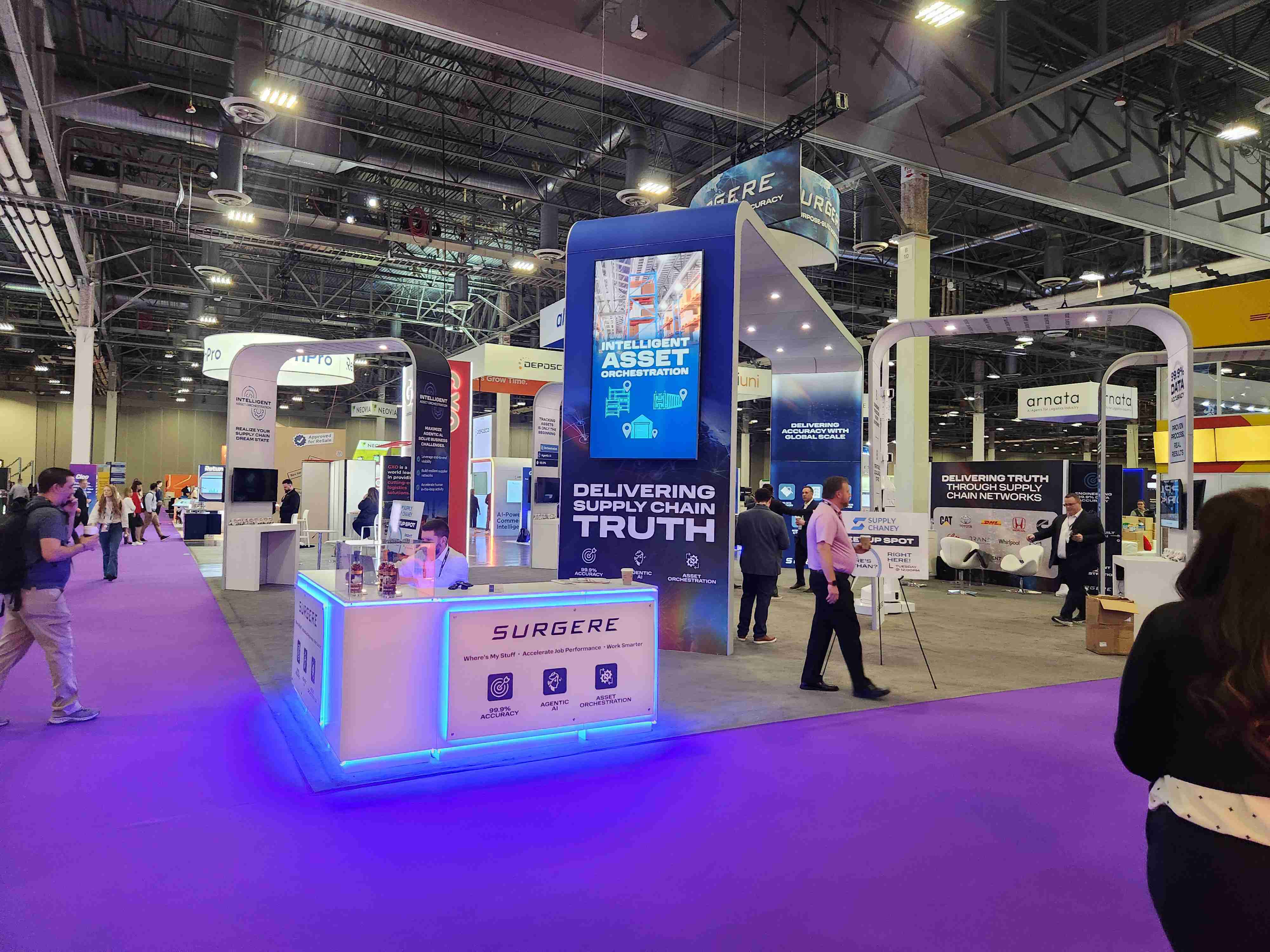 Surgere's Manifest 2026 Trade Show Exhibit Rental - 40'x50' Booth Footprint